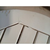 vidaXL Tuintafel inklapbaar Ø 46 cm massief acaciahout wit