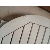 vidaXL Tuintafel inklapbaar Ø 46 cm massief acaciahout wit