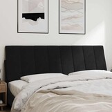 vidaXL Hoofdbordkussen "Hanko" 160 cm fluweel zwart