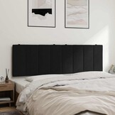 vidaXL Hoofdbordkussen "Hanko" 160 cm fluweel zwart