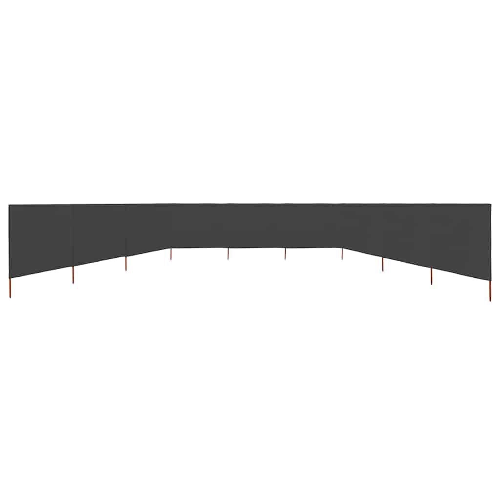 vidaXL Windscherm 9-panelen 1200x160 cm stof antraciet