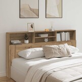 vidaXL Hoofdbordkast Artisanaal Eiken 200x19x103,5 cm - 41% Korting