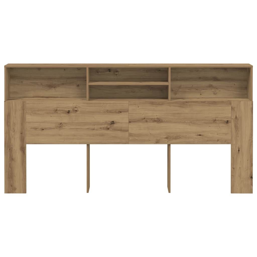 vidaXL Hoofdbordkast Artisanaal Eiken 200x19x103,5 cm - 41% Korting