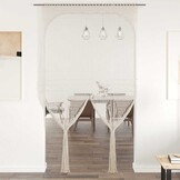 vidaXL Gordijn macramé 140x240 cm katoen