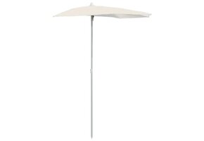 Halfzijdige Parasol Zandkleur 180x90 cm - 33% Korting
