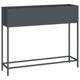 vidaXL Verhoogde Tuin Plantbak Antraciet 100 x 26 x 82 cm Staal