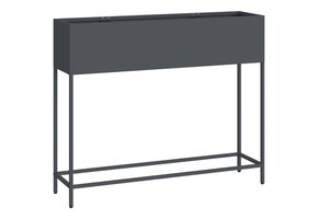 Verhoogde Plantenbak Staal Antraciet - 100x26x82 cm (34% Korting!)