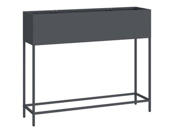vidaXL Verhoogde Tuin Plantbak Antraciet 100 x 26 x 82 cm Staal