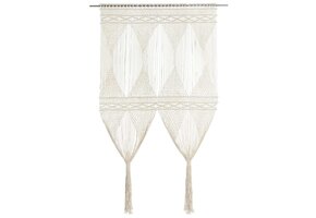 Macramé Gordijn van Katoen - 140x240 cm - Crème