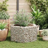 Zeshoekige Gabion Plantenbak - 100x90x50 cm - 34% Korting