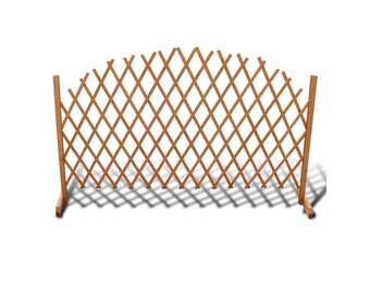 vidaXL Tuinlatwerk 180x100 cm massief hout
