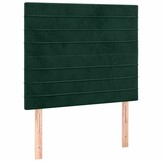 vidaXL Hoofdbord donkergroen 80x5x118/128 cm fluweel