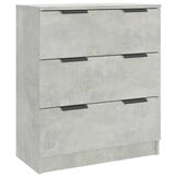 Dressoir 60x30x70 cm Bewerkt Hout - Betongrijs (60% Korting)