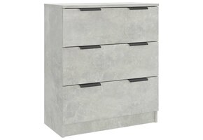Dressoir bewerkt hout betongrijs 60x30x70 cm - 35% korting