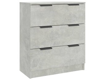 vidaXL Dressoir 60x30x70 cm bewerkt hout betongrijs