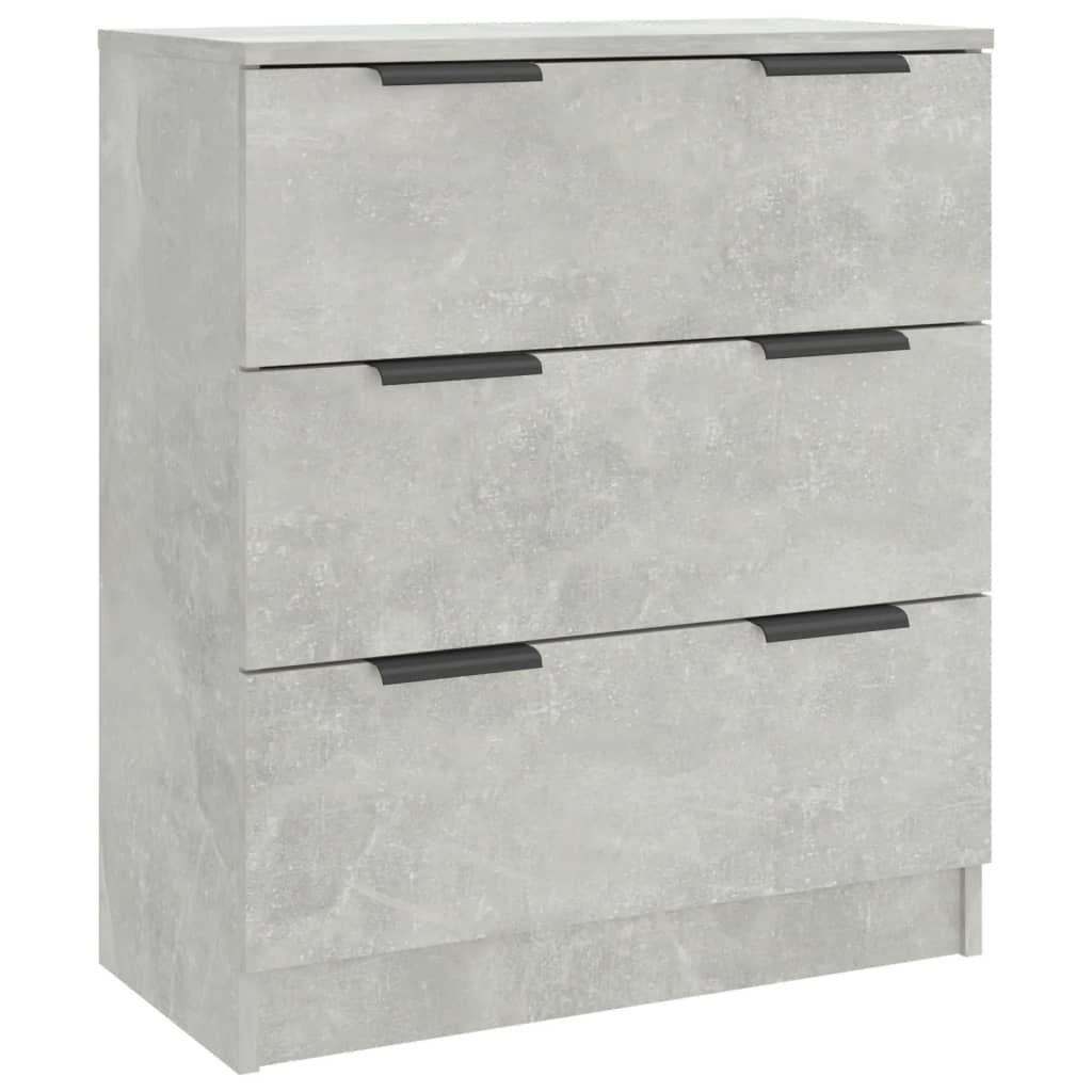 Dressoir 60x30x70 cm Bewerkt Hout - Betongrijs (60% Korting)