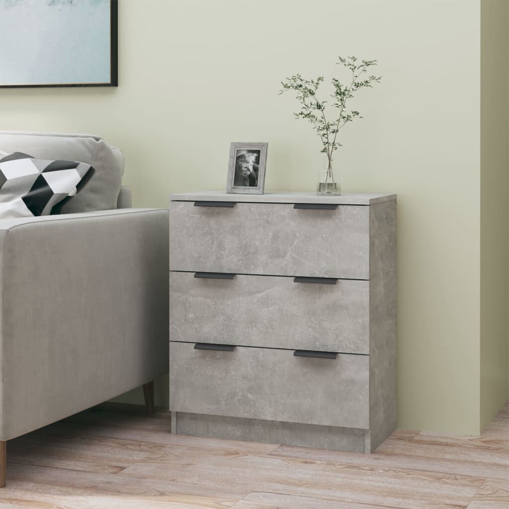 vidaXL Dressoir 60x30x70 cm bewerkt hout betongrijs