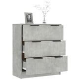 Dressoir 60x30x70 cm Bewerkt Hout - Betongrijs (60% Korting)