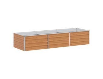 vidaXL Verhoogde plantenbak Licht Bruin 240 x 80 x 45 cm