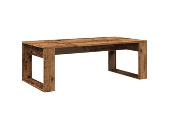 vidaXL Salontafel 102x50x35 cm bewerkt hout oude houtkleurig