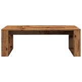 vidaXL Salontafel 102x50x35 cm bewerkt hout oude houtkleurig