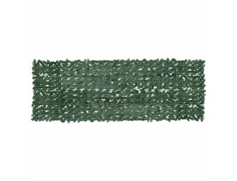 vidaXL Balkonscherm met donkergroene bladeren 300x100 cm