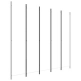 vidaXL Kamerscherm met 5 panelen 250x220 cm stof wit