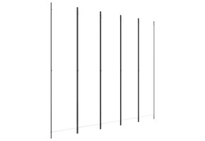 Kamerscherm met 5 Panelen - Wit - 250x220 cm - 34% Korting