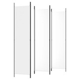 vidaXL Kamerscherm met 5 panelen 250x220 cm stof wit