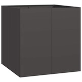 vidaXL Plantenbak 80x80x80 cm staal zwart