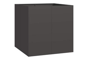Plantenbak Staal Zwart 80x80x80 cm - 34% Korting