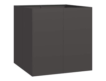 vidaXL Plantenbak 80x80x80 cm staal zwart