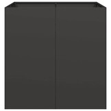 vidaXL Plantenbak 80x80x80 cm staal zwart