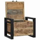vidaXL Opbergkisten Bruin 40 x 30 x 30 cm Massief mangohout