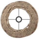 Wicker Lampenkap Ø15x12 cm Bruin - 50% Korting!