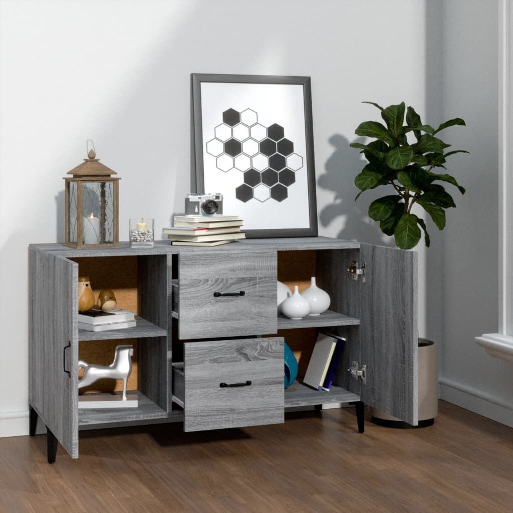 Dressoir Grijs Sonoma Eiken 100x36x60 cm - 35% Korting