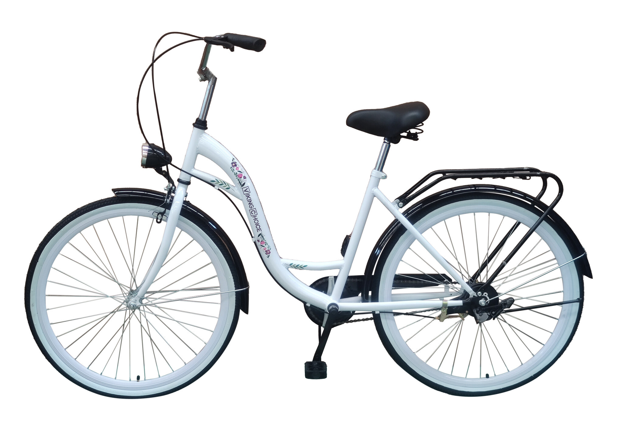 Meisjesfiets 26 inch Wit - Onderhoudsarm & Stijlvol (35% Korting)