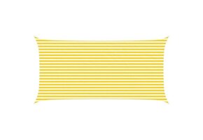 Zonnescherm Zeil Geel/Wit 6x3m - 34% Korting