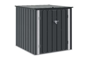VidaXL Tuinopbergbox Staal Zwart 101,5x107x100 cm - 35% Korting