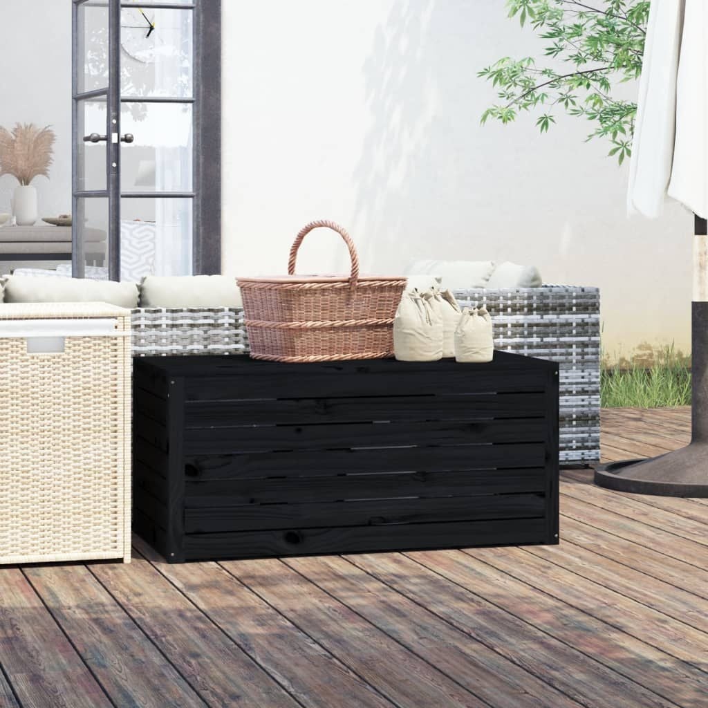 vidaXL Tuinbox Grenenhout Zwart - 34% Korting