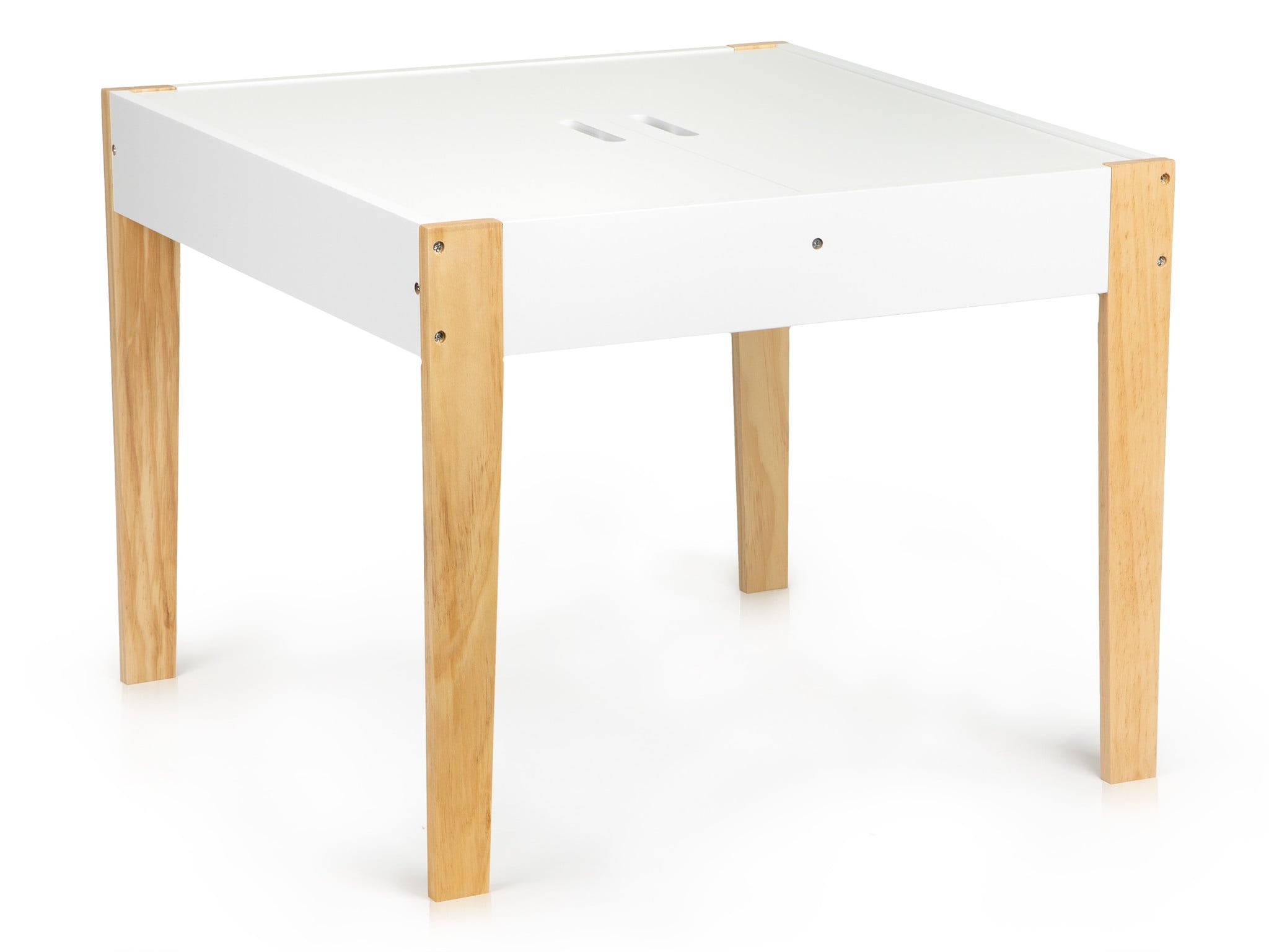 Kinder Tafel met 2 Stoelen & Krijtbord - MDF/Grenenhout - 52% Korting