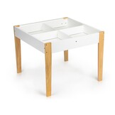 Kinder Tafel met 2 Stoelen & Krijtbord - MDF/Grenenhout - 52% Korting