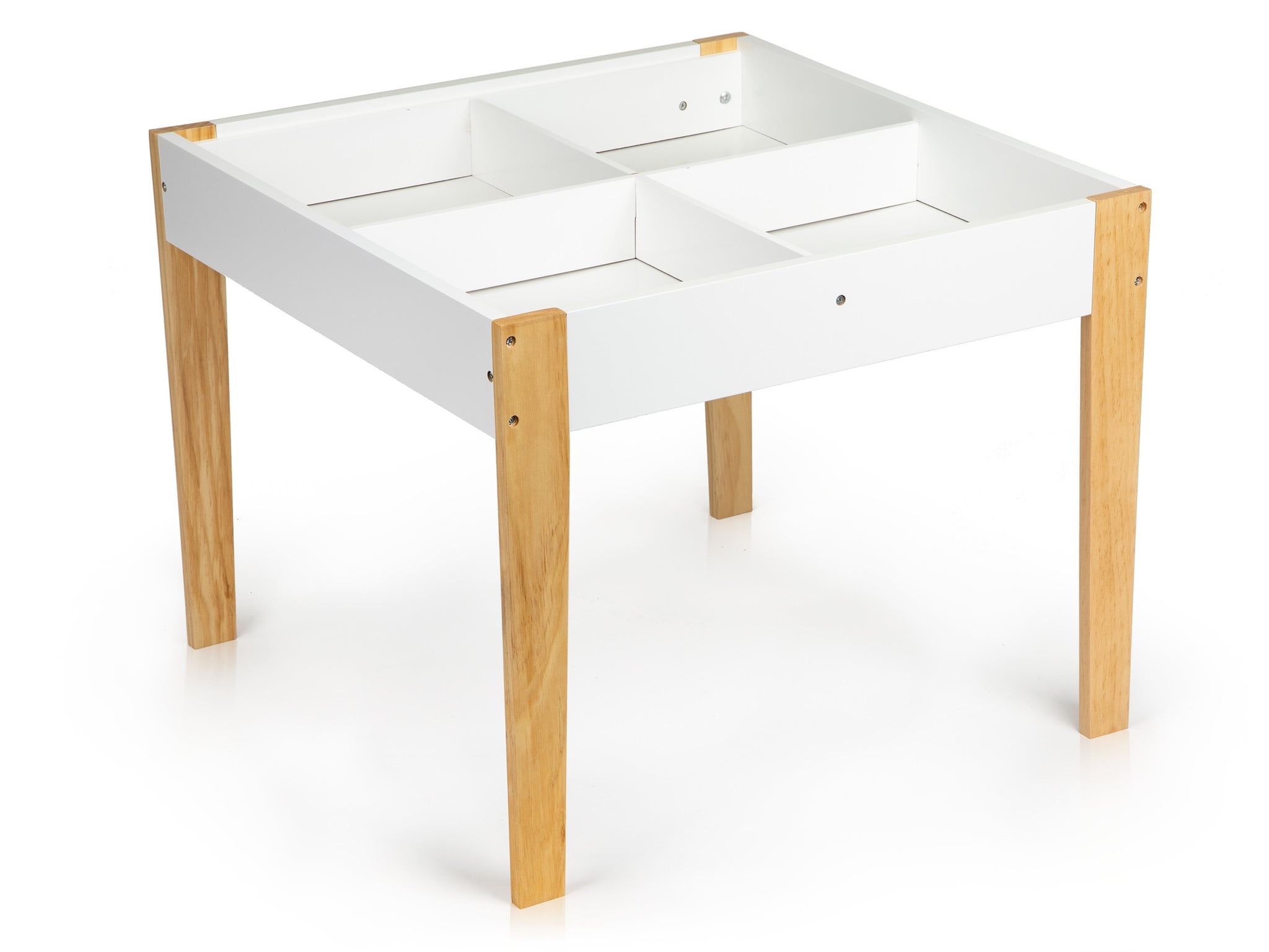 Kinder Tafel met 2 Stoelen & Krijtbord - MDF/Grenenhout - 52% Korting
