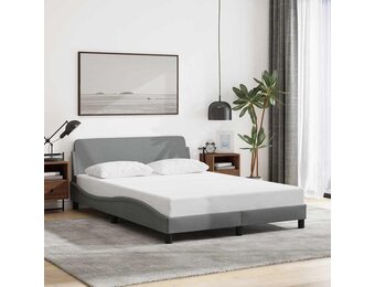Lichtgrijs Stoffen Bedframe 140x190 cm - 47% Korting