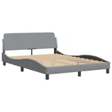 Lichtgrijs Stoffen Bedframe 140x190 cm - 47% Korting