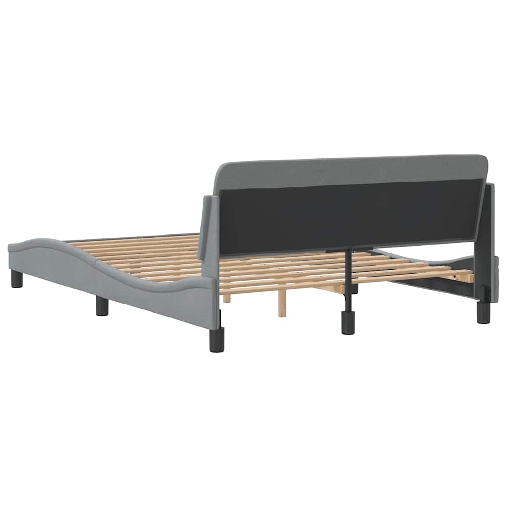 Lichtgrijs Stoffen Bedframe 140x190 cm - 47% Korting