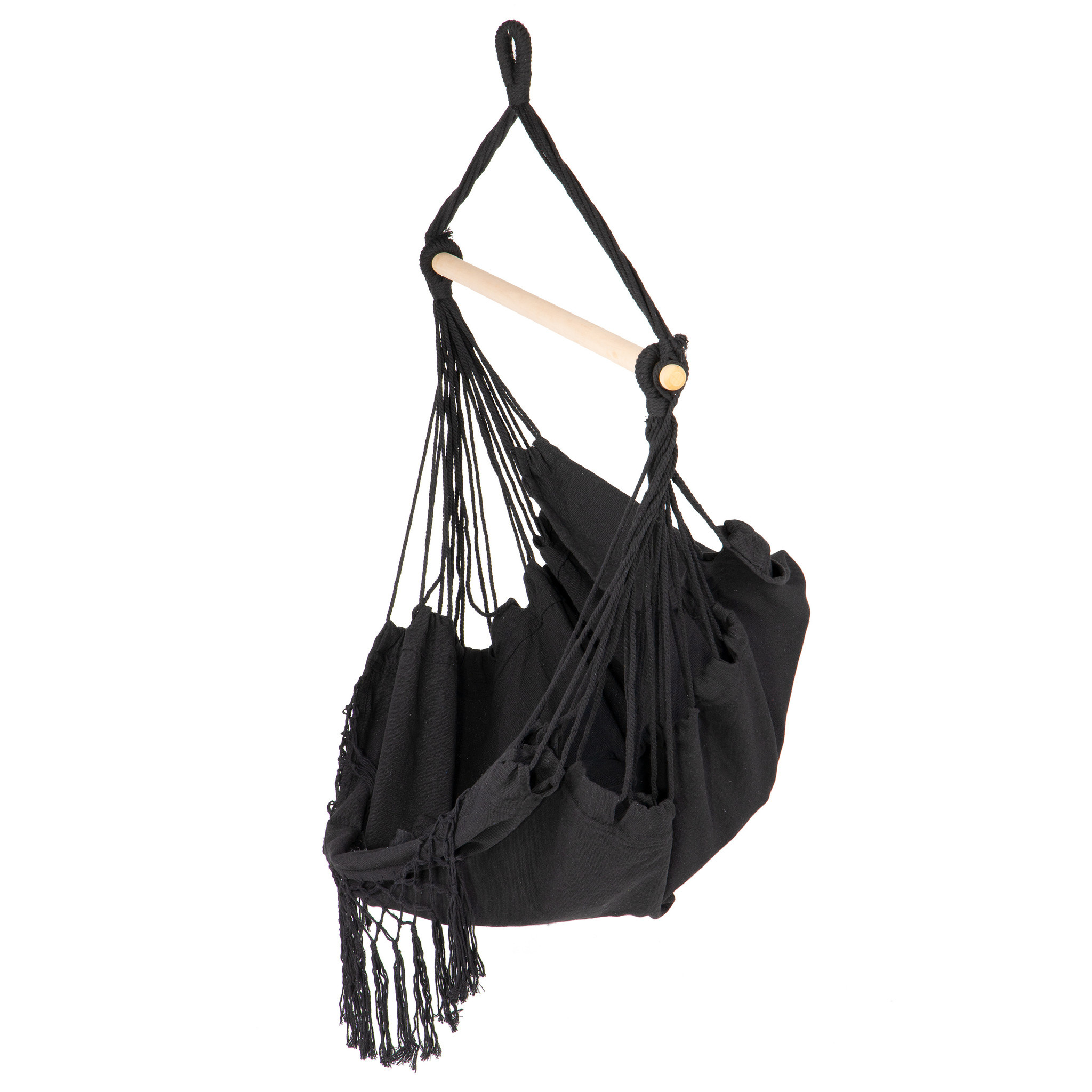 Zwarte Hangstoel Braziliaanse Stijl met Kussens | 52% Korting