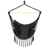 Zwarte Hangstoel Braziliaanse Stijl met Kussens | 52% Korting