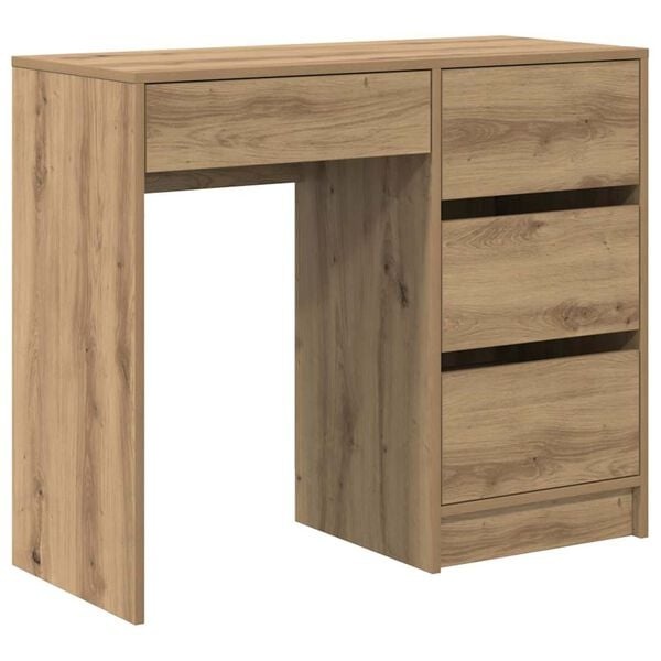 Bureau Artisanaal Eikenkleurig - 90x37,5x75cm - 41% Korting!