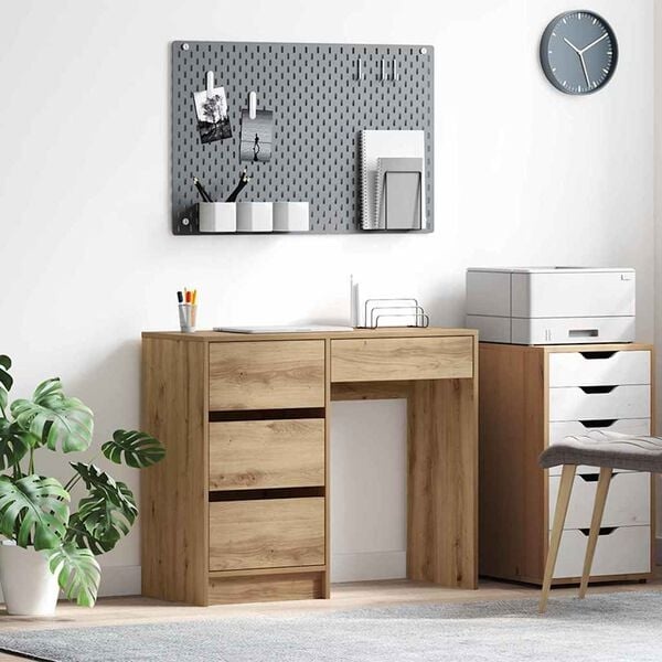 Bureau Artisanaal Eikenkleurig - 90x37,5x75cm - 41% Korting!